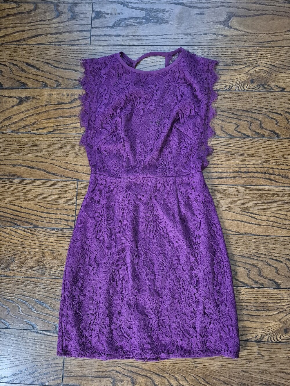0 / XS / XXS Lace Mini Dress - Kimchi Blue Urban Outfitters - Purple Open Back